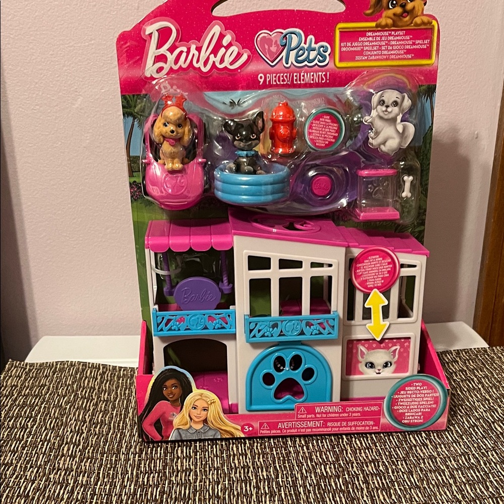Barbie Pets Playset with Pink and Purple Accessories